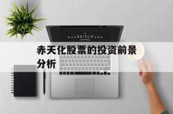 赤天化股票的投资前景分析