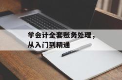学会计全套账务处理，从入门到精通