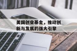 美国创业基金，推动创新与发展的强大引擎