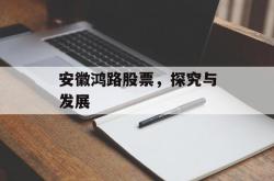 安徽鸿路股票，探究与发展