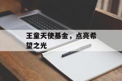 王童天使基金，点亮希望之光