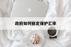 政府如何稳定保护汇率