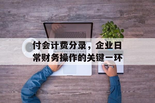 付会计费分录，企业日常财务操作的关键一环