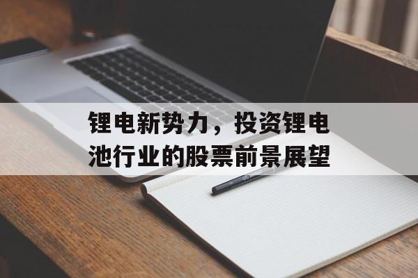 锂电新势力，投资锂电池行业的股票前景展望