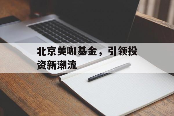北京美咖基金，引领投资新潮流